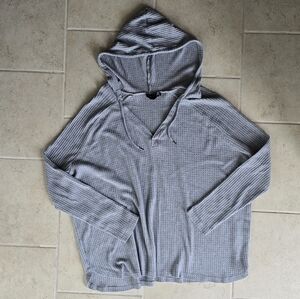 UO Out from Under Gray Thermal Hoodie